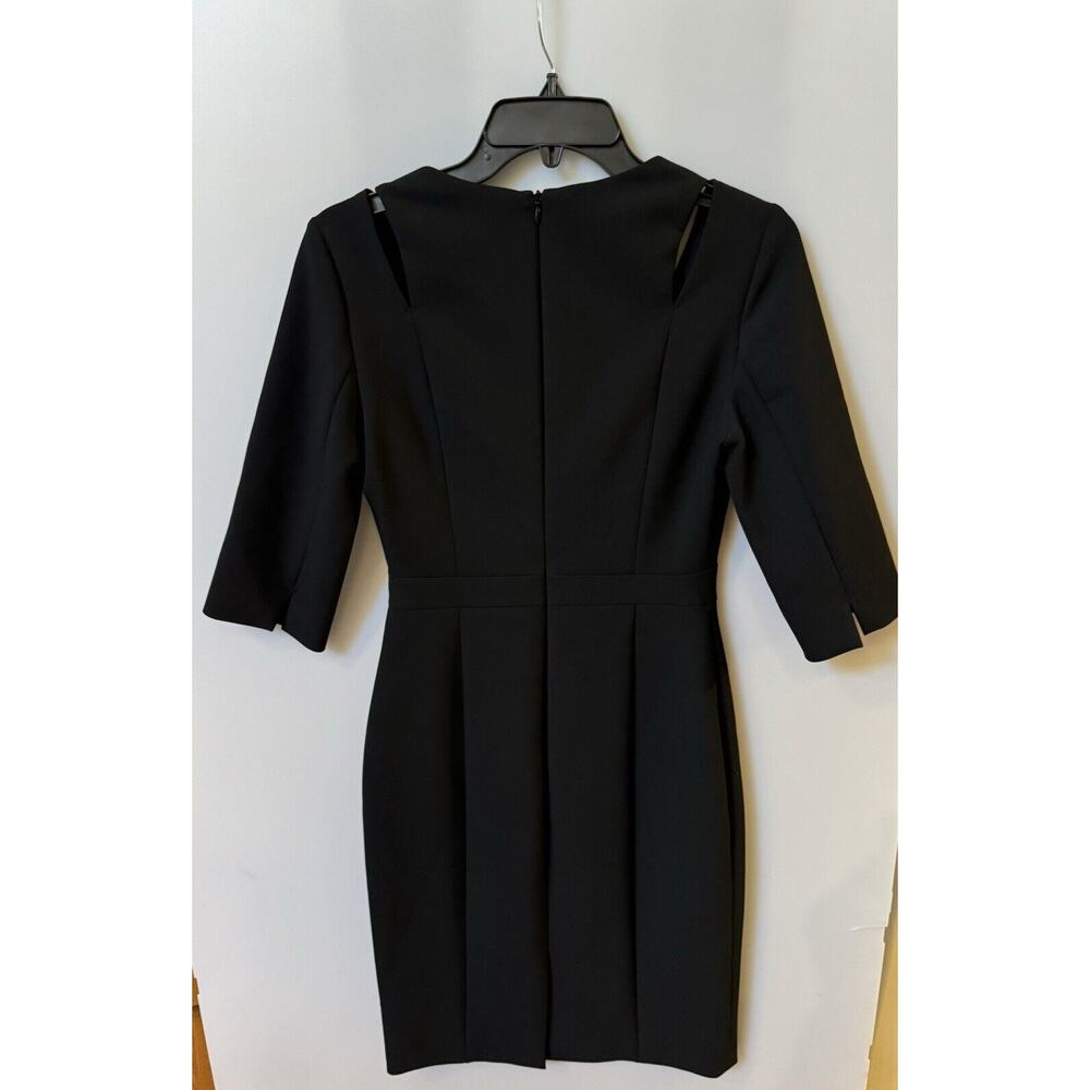 Boss Women's Size 2 Dilira1 3/4 Sleeve Midi Dress, Black (New) - Picture 3 of 5
